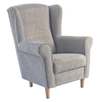 Füles fotel, szürke szövet Coral, CHARLOT kép
