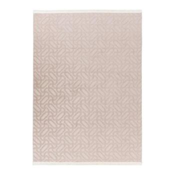 Futószőnyeg, modern mintázatú, bézs, poliészter, 80x140 cm - FLORENTE kép