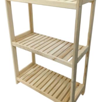 Gaboni Polcos állvány 3 polcos 93 x 80 x 33 cm kép