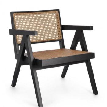 GALIA Fekete Teakfa Fotel kép