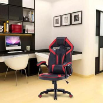 Gamer és irodai szék, Drift, 52x130x67 cm, piros kép