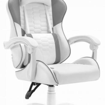 Gamer szék HC-1000 - szürke-fehér kép