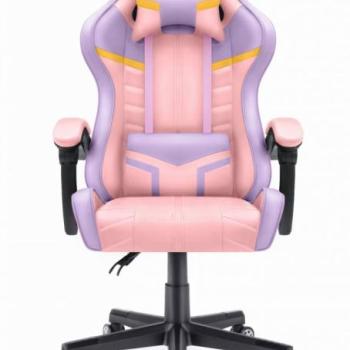Gamer szék HC-1004 - rózsaszín-lila kép