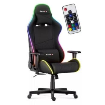 Gamer szék mesh RGB LED fekete kép