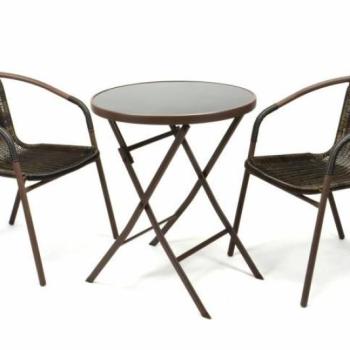 GARTHEN Kerti bútor készlet asztal + 2 szék kép