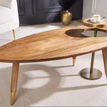 GATSBY barna mangófa dohányzóasztal 110cm kép