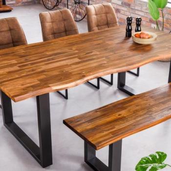 GENESIS barna akácfa étkezőasztal 180cm kép