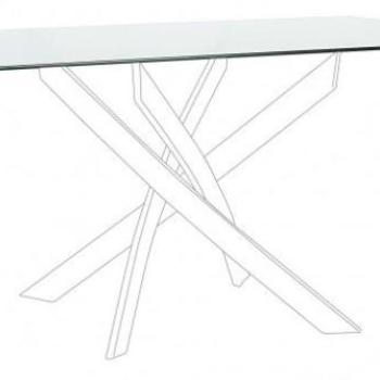 GEORGE átlátszó üveg asztallap 160cm kép