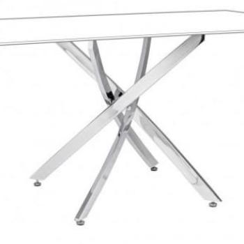 GEORGE ezüst acél étkezőasztal láb 71cm kép