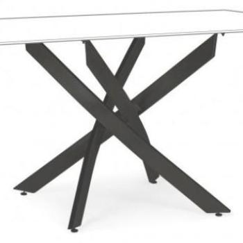 GEORGE fekete acél étkezőasztal láb 71cm kép