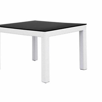 GHOST fehér kerti étkezőasztal 100cm kép
