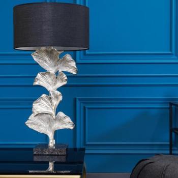 GINGKO ezüst alumínium asztali lámpa 70cm kép