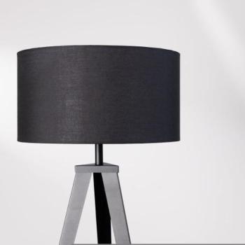 GINKGO fekete szövet asztali lámpabúra kép