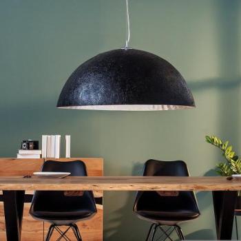 GLOW fekete üvegszál függőlámpa 70cm kép