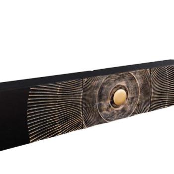 GOLDEN SUNSET fekete mangófa TV szekrény kép