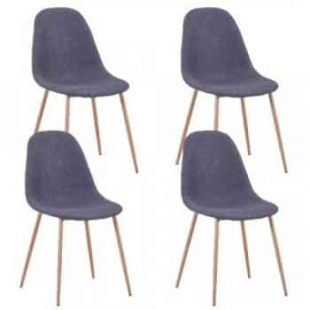 GoldFan szürke lekerekített szék nappali/étkező 4 darabos kép