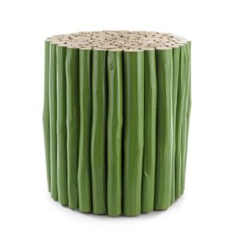 GUADALUPE zöld dohányzóasztal 38x38cm kép