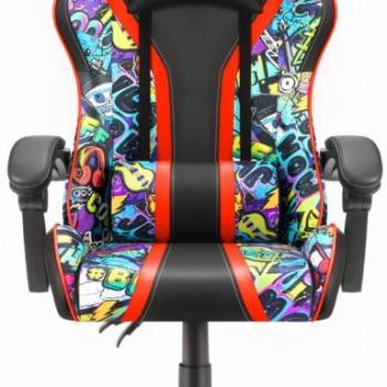 Gyerek gamer szék HC-1005 Graffiti - sötét kép