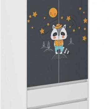 Gyerek gardróbszekrény Éjszakai égbolt 180 x 55 x 90 cm kép