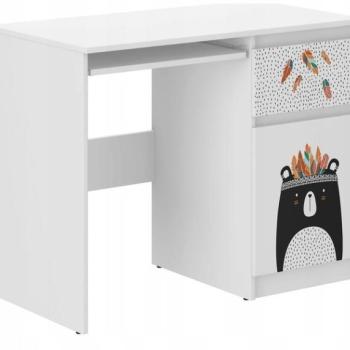 Gyerek íróasztal 77 x 50 x 96 cm - Fekete indián maci kép