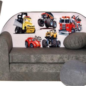 Gyerek kanapéágy 98 x 170 cm - Autók kép