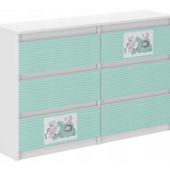 Gyerek komód 77 x 30 x 140 cm - A két egér kép