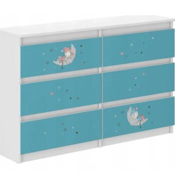 Gyerek komód 77 x 30 x 140 cm - éjszakai égbolt kép