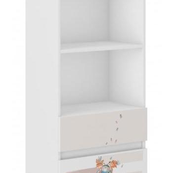 Gyerek könyvespolc fiókokkal 180 x 33 x 60 cm - A három jóbarát kép