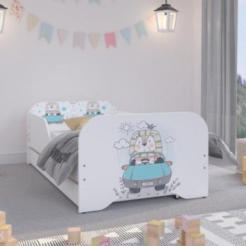 Gyerekágy ágyneműtartóval 140 x 70 cm - Cuki oroszlán kép