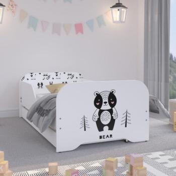 Gyerekágy ágyneműtartóval 140 x 70 cm Szerelmes Maci kép