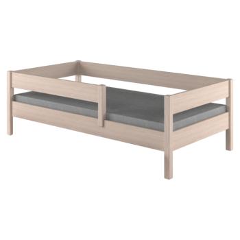 Gyerekágy biztonsági akadállyal, fehérített tölgy, 70x140, MIX kép