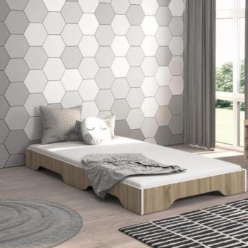 Gyerekágy SIMPI 140 × 70 cm sonoma tölgy dekorral kép