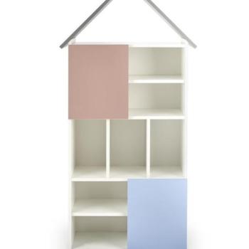 Gyermek, házikó könyvespolc, többszínű, 161 cm - MAISONETTE kép
