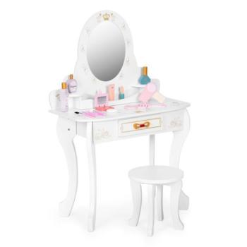 Gyermek kozmetikai asztal kiegészítőkkel a kis szépségeknek kép