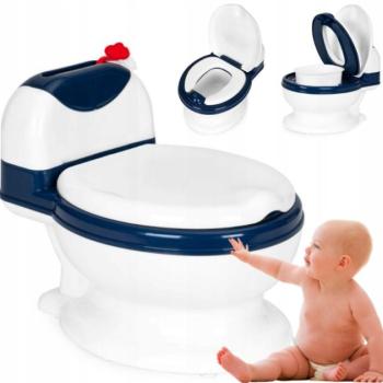 Gyermek WC kivehető belső tartállyal - kék kép