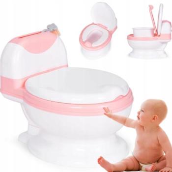 Gyermek WC kivehető belső tartállyal - rózsaszín kép