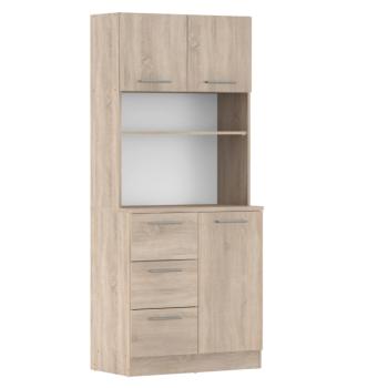 Háromajtós szekrény, sonoma tölgy, LASET NEW kép