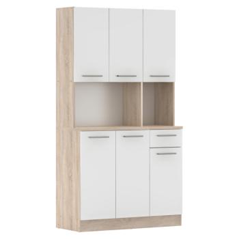 Hatajtós szekrény, sonoma tölgy/fehér, PELION NEW kép