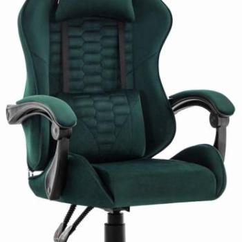 HC-1000 játékszék GREEN - bársony szövet kép