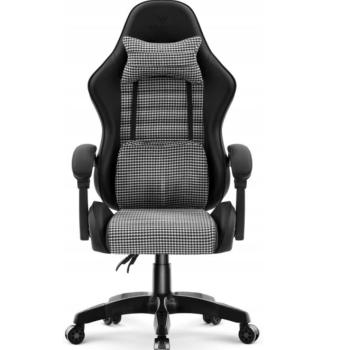 HC-1003 ergonomikus irodai szék ágyéktámasszal, fekete és fehér színben kép