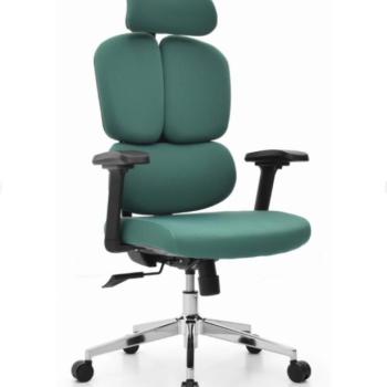 HC-1053 ergonomikus hálós irodai szék elegáns eukaliptusz zöld színben kép
