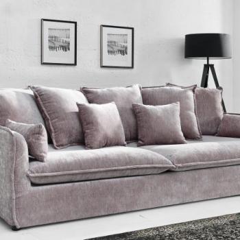 HEAVEN 3 személyes taupe bársony kanapé kép