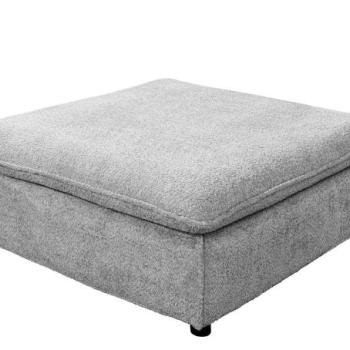 HEAVEN szürke bouclé zsámoly levehető huzattal kép