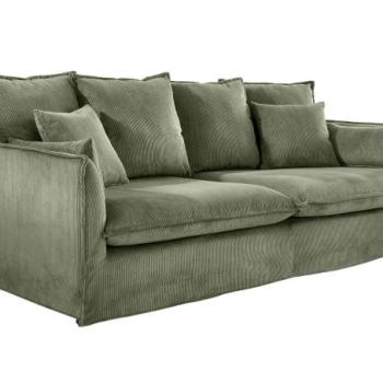 HEAVEN zöld kordbársony kanapé kép