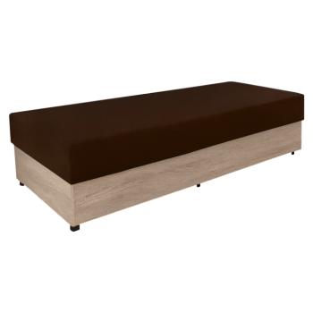 Heverő tárolóhellyel, barna, KONRI kép