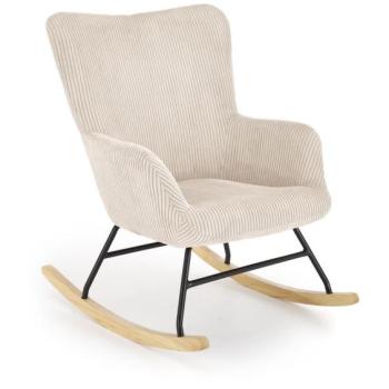 Hintafotel, kordbársony - fém - fa, krémszínű - BALANCE kép