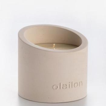 Illatosított gyertya, borostyán, paraffin - szója, bézs - AMBRE kép