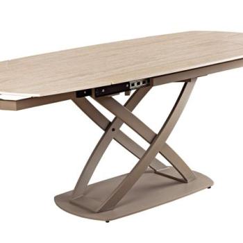 INCEPTION barna kerámia étkezőasztal 130-190 cm kép