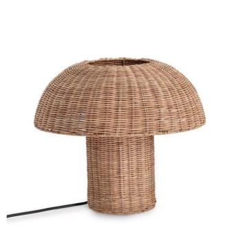 IRELE taupe rattan asztali lámpa kép