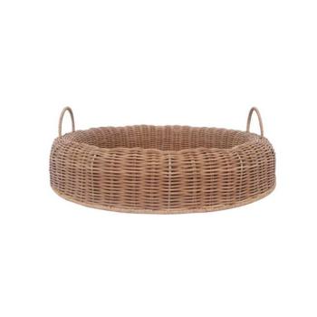 IRELE taupe rattan tálalótál kép